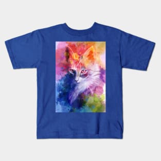 Colorful Cat Kids T-Shirt